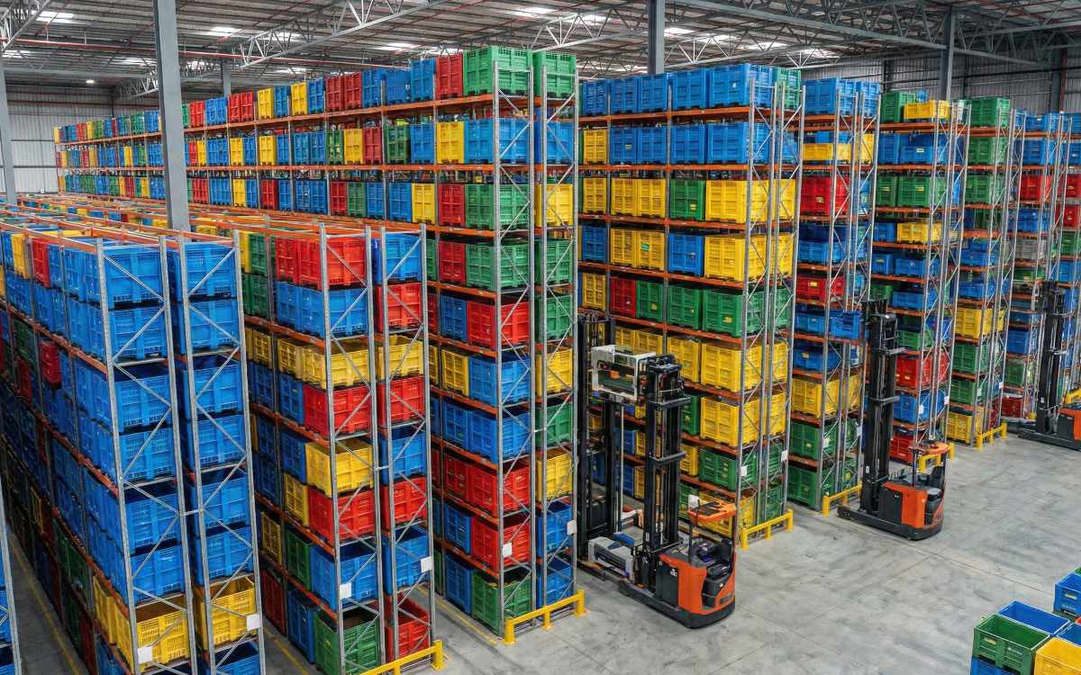 Cómo Optimizar el Espacio de tu Almacén con Bins Apilables
