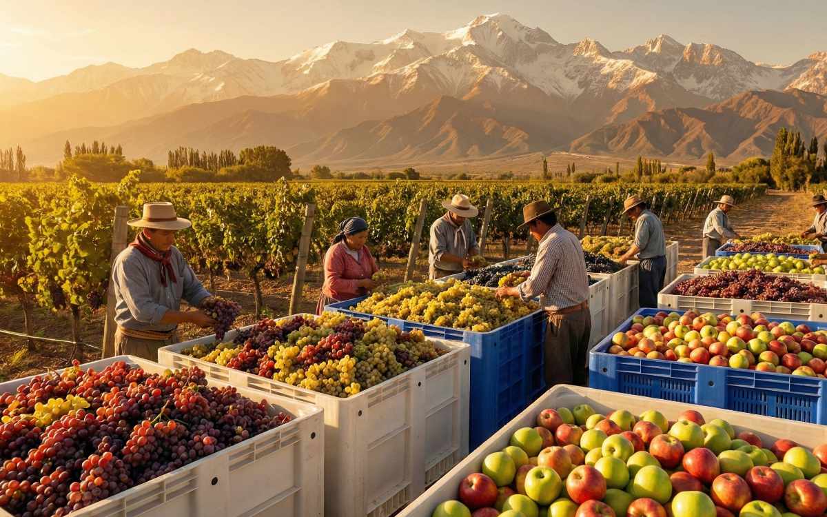 Bins de Plástico en el Sector Agrícola Argentino: Cosecha y Almacenamiento