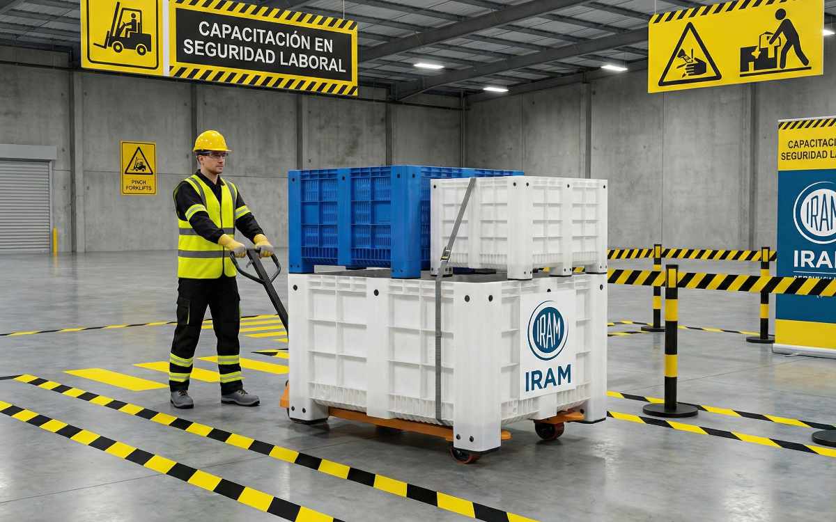 Seguridad Industrial: Normas IRAM para Bins Plásticos