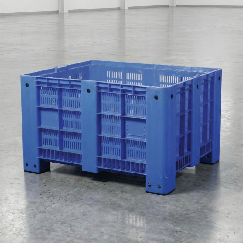 Bin Ventilado 570L Agrícola 4 Patas - Bin de plástico industrial